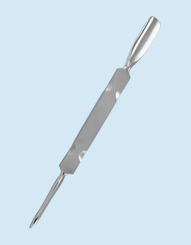 Double-Ended Stainless Steel Curette with Blade