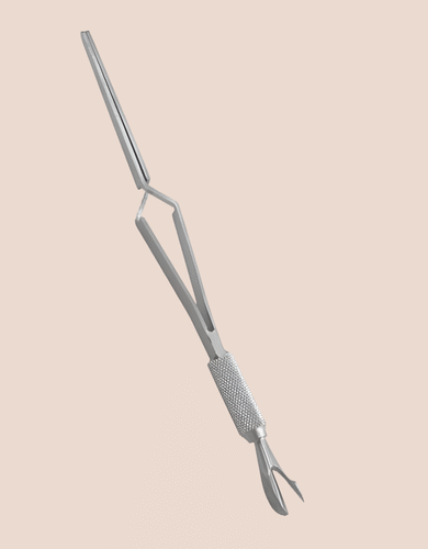 Floral Print Stainless Steel Tweezers – Set of 2