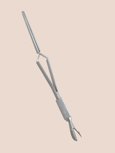 Floral Print Stainless Steel Tweezers – Set of 2