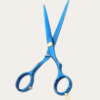 Blue Stainless Steel Professional Hairdressing Scissors with Ergonomic Handles