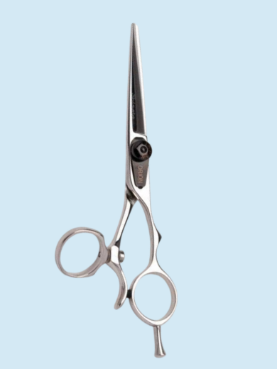 Blue Finish Professional Hair Scissors with Studded Accent