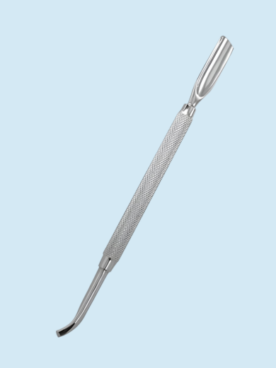 Single-Ended Angled Stainless Steel Curette