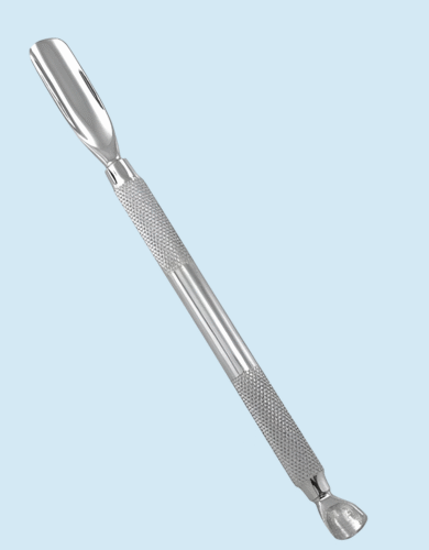 Stainless Steel Cuticle Pusher with Spoon and Pointed Ends