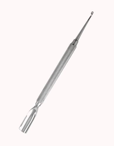 Stainless Steel Dual-Ended Nail Tool for Cuticle Care and Cleaning
