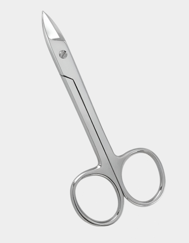 Curved Blade Stainless Steel Nail Scissors