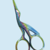 Iridescent Bird Design Embroidery Scissors