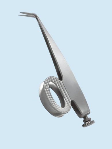 Stainless Steel Single-Ring Nail Scissors with Curved Blade for Grooming