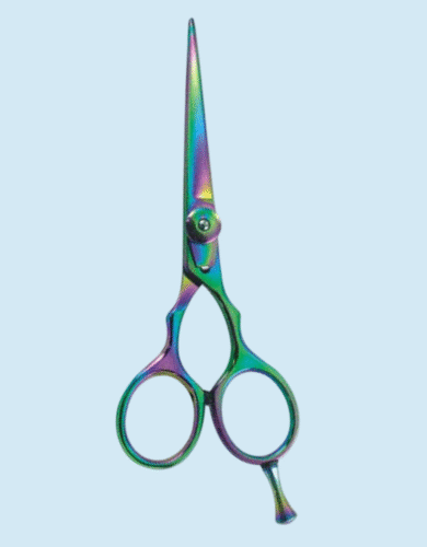 Iridescent Rainbow Professional Hair Scissors