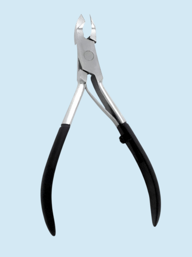Professional Stainless Steel Cuticle Nipper With Black Comfortable Grip