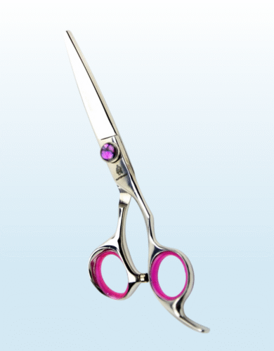 Professional Hairdressing Scissors with Purple Accent