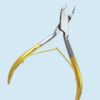Professional Stainless Steel Cuticle Nipper With Golden Soft Comfortable Handle